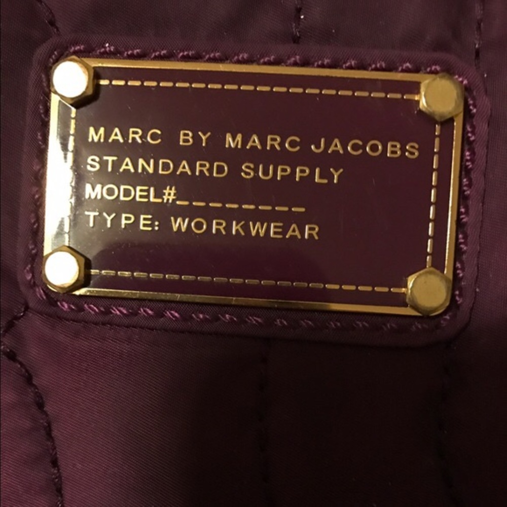 Marc Jacobs Burgundy Wine/ Purple Laptop Bag